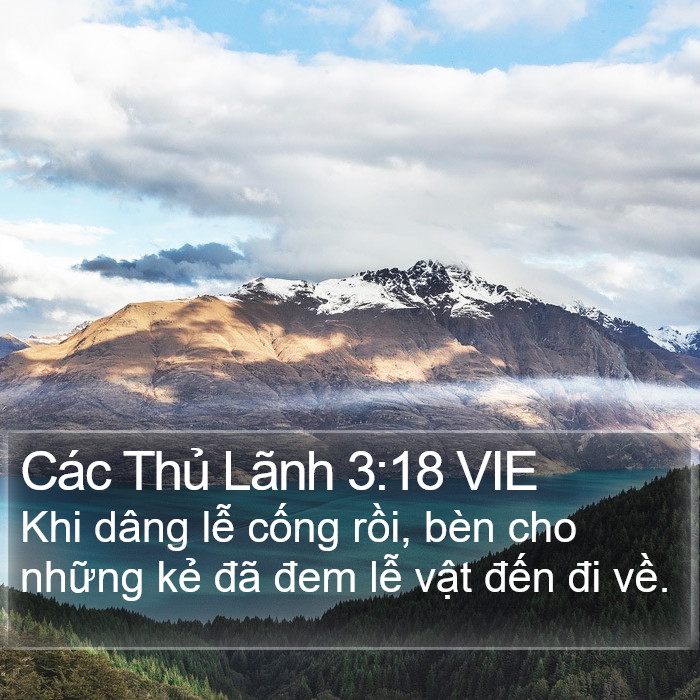 Các Thủ Lãnh 3:18 VIE Bible Study