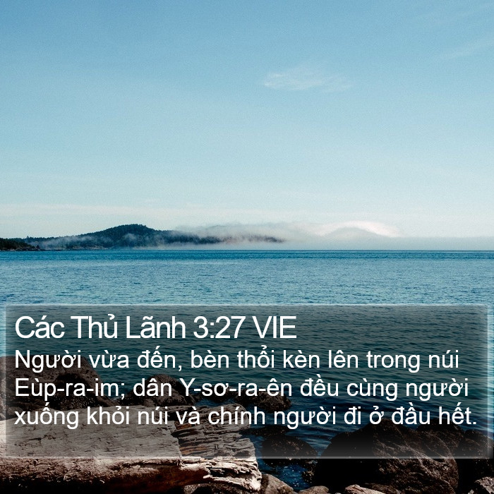 Các Thủ Lãnh 3:27 VIE Bible Study