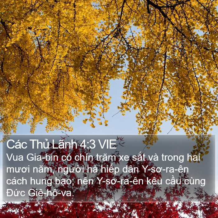 Các Thủ Lãnh 4:3 VIE Bible Study