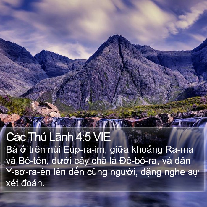 Các Thủ Lãnh 4:5 VIE Bible Study
