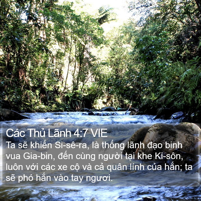 Các Thủ Lãnh 4:7 VIE Bible Study
