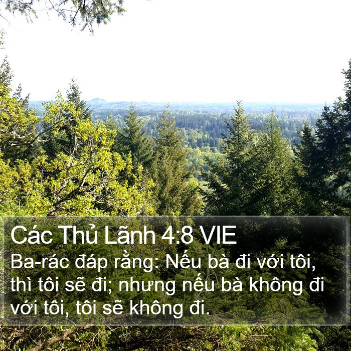 Các Thủ Lãnh 4:8 VIE Bible Study