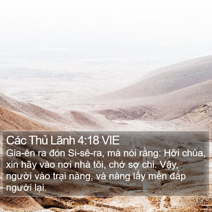Các Thủ Lãnh 4:18 VIE Bible Study