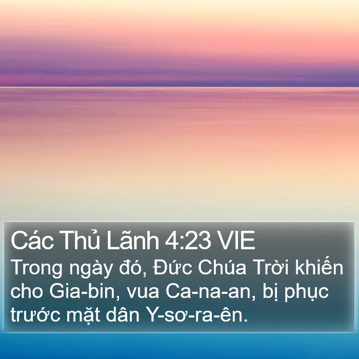 Các Thủ Lãnh 4:23 VIE Bible Study