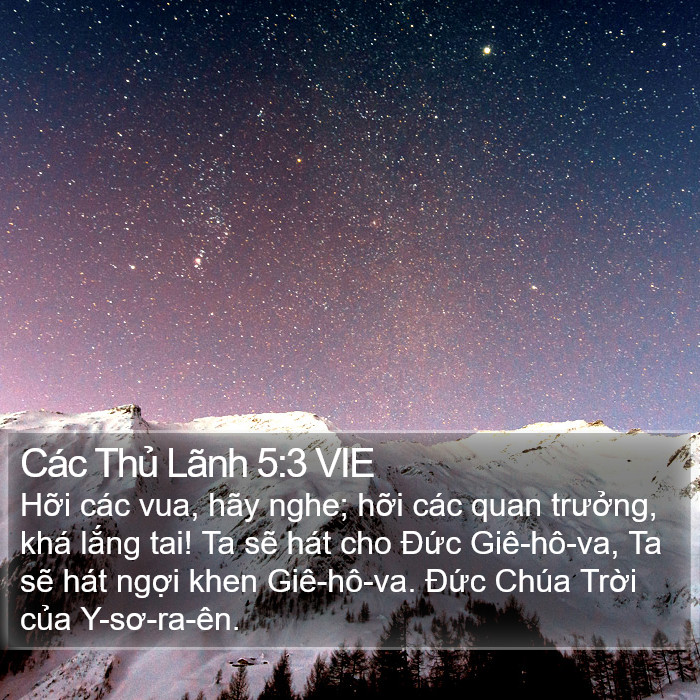 Các Thủ Lãnh 5:3 VIE Bible Study