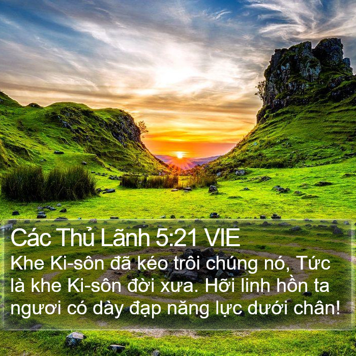 Các Thủ Lãnh 5:21 VIE Bible Study