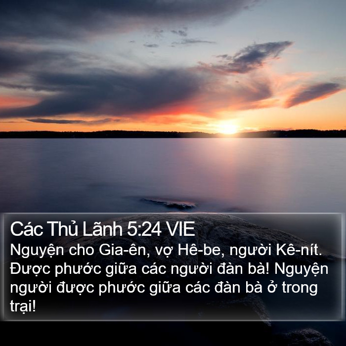 Các Thủ Lãnh 5:24 VIE Bible Study