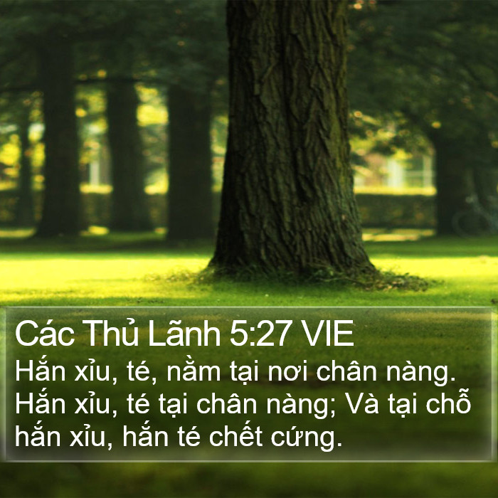 Các Thủ Lãnh 5:27 VIE Bible Study