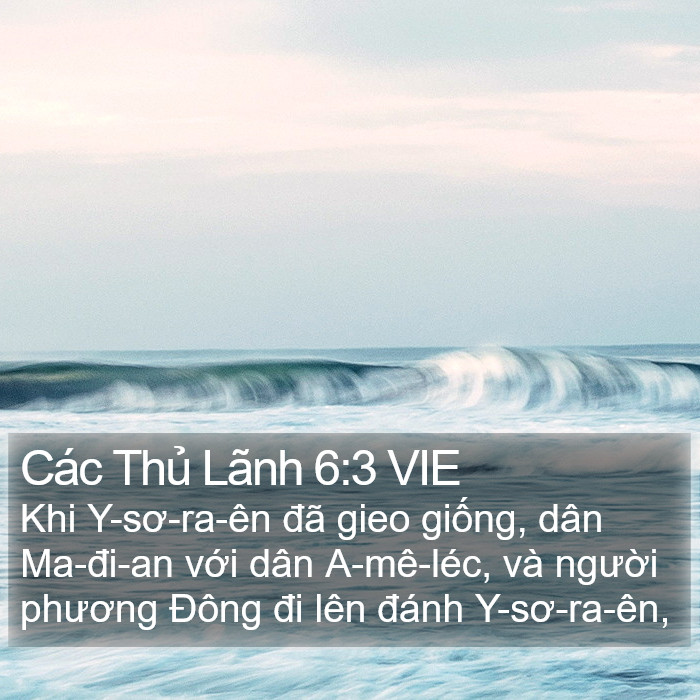 Các Thủ Lãnh 6:3 VIE Bible Study