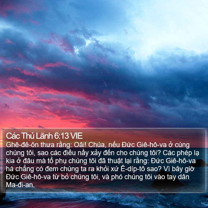 Các Thủ Lãnh 6:13 VIE Bible Study