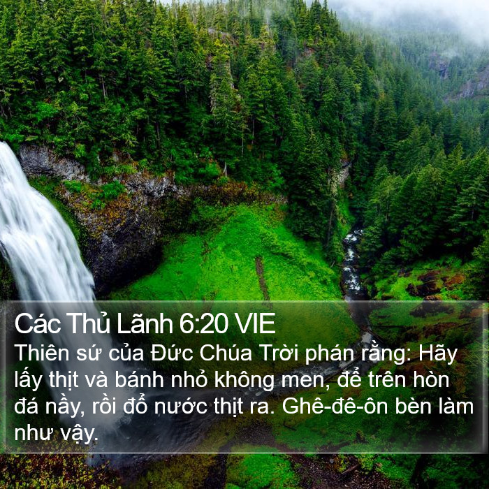 Các Thủ Lãnh 6:20 VIE Bible Study