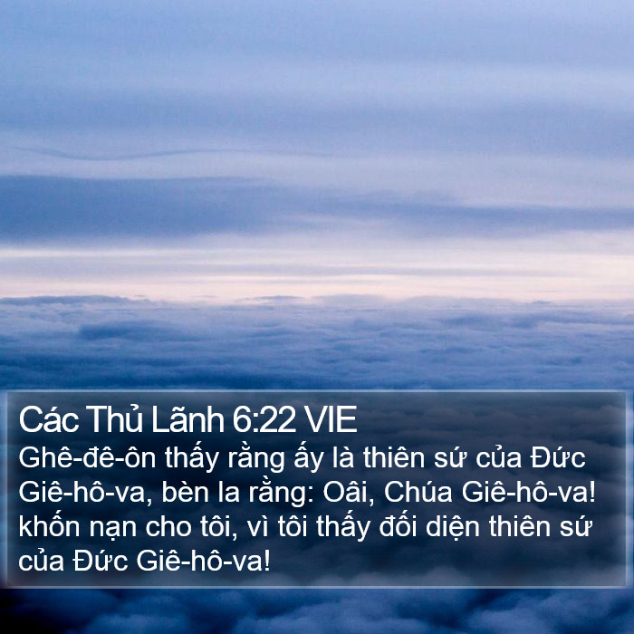 Các Thủ Lãnh 6:22 VIE Bible Study