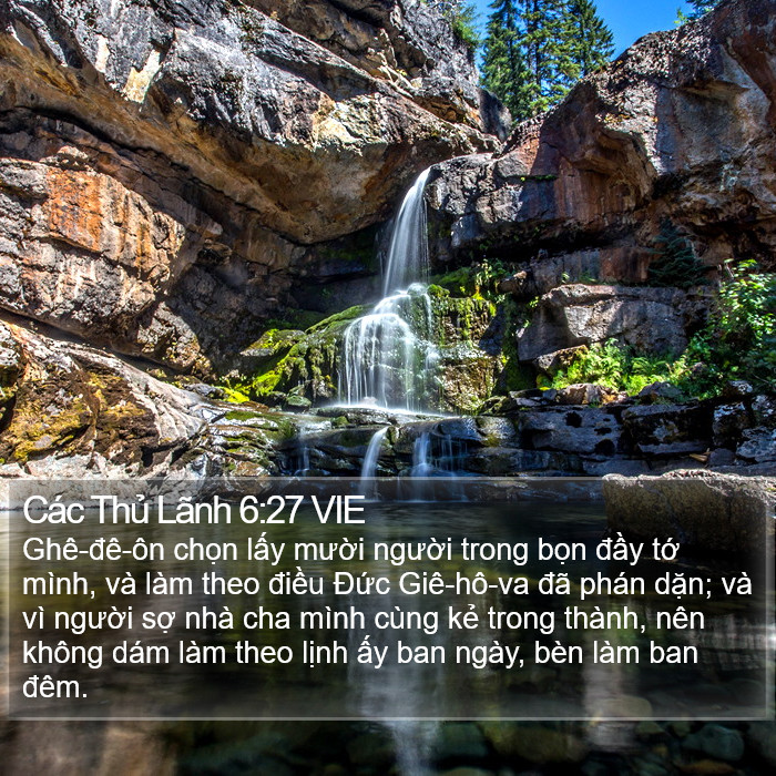 Các Thủ Lãnh 6:27 VIE Bible Study