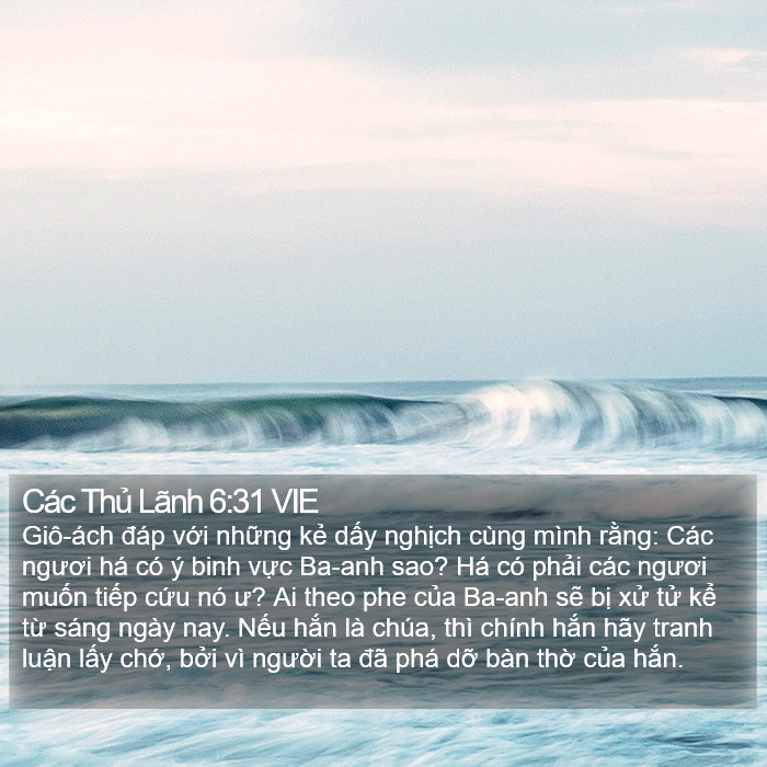 Các Thủ Lãnh 6:31 VIE Bible Study
