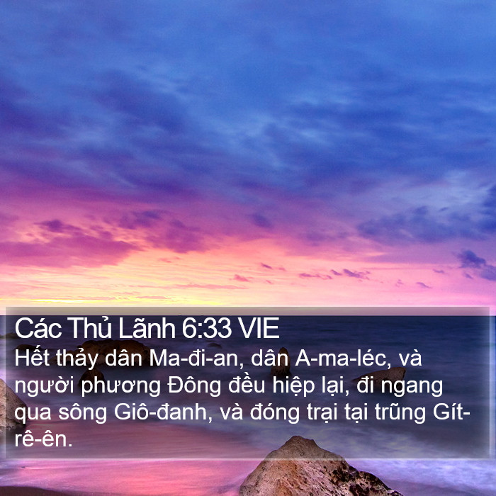 Các Thủ Lãnh 6:33 VIE Bible Study