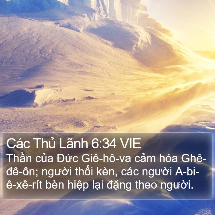Các Thủ Lãnh 6:34 VIE Bible Study