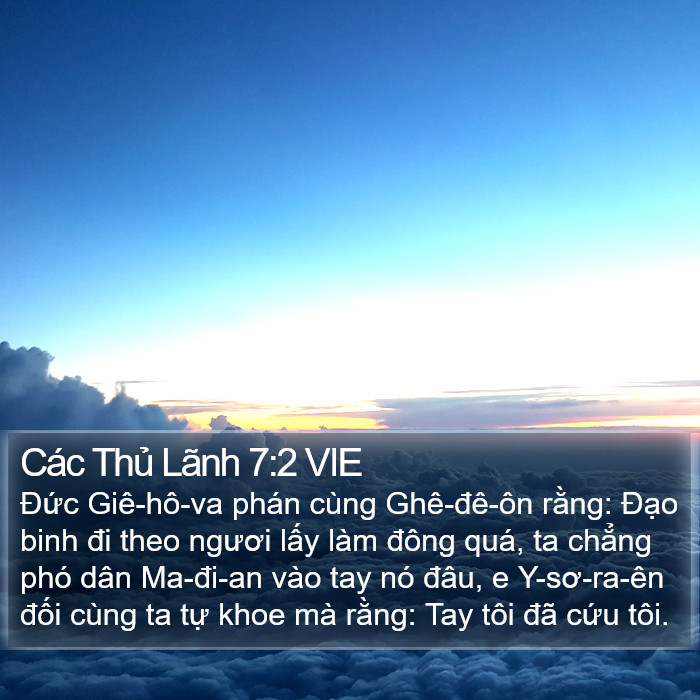 Các Thủ Lãnh 7:2 VIE Bible Study