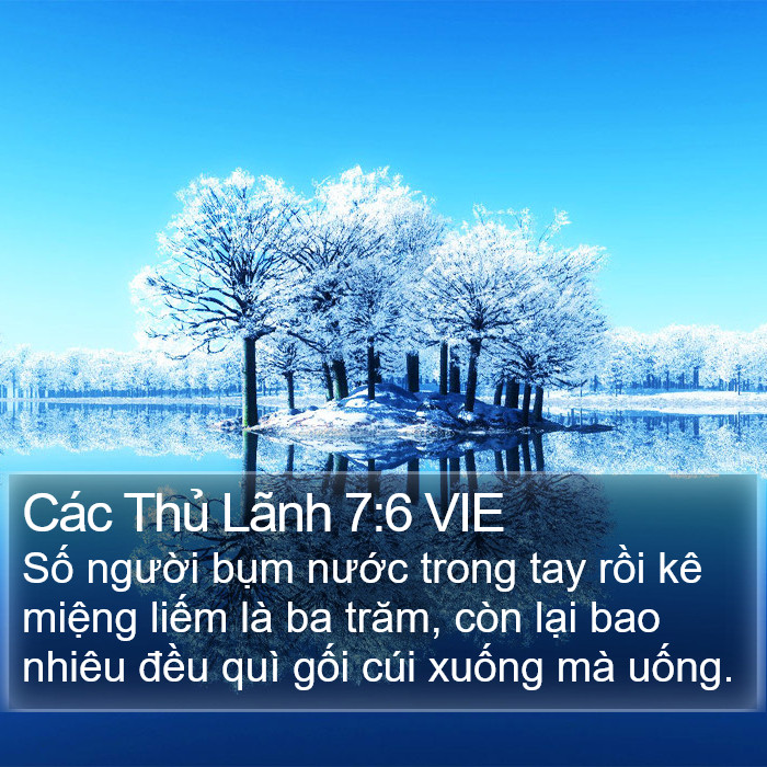 Các Thủ Lãnh 7:6 VIE Bible Study
