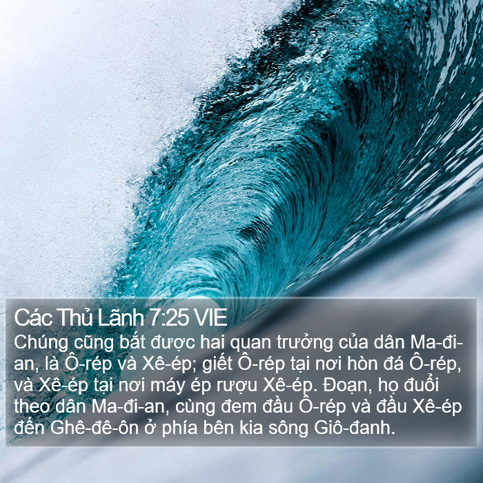 Các Thủ Lãnh 7:25 VIE Bible Study