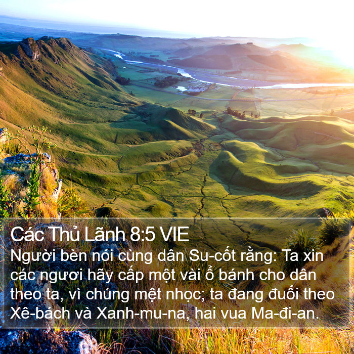 Các Thủ Lãnh 8:5 VIE Bible Study