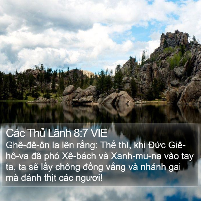 Các Thủ Lãnh 8:7 VIE Bible Study