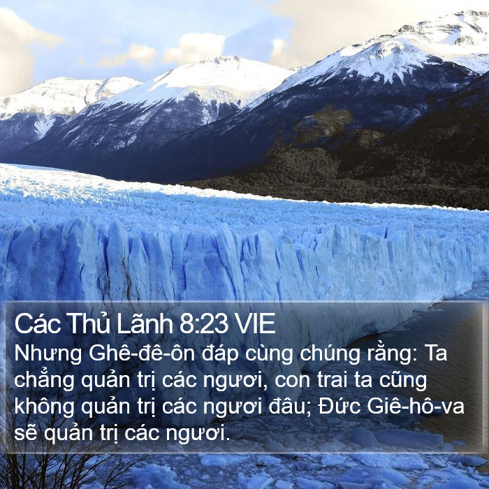 Các Thủ Lãnh 8:23 VIE Bible Study
