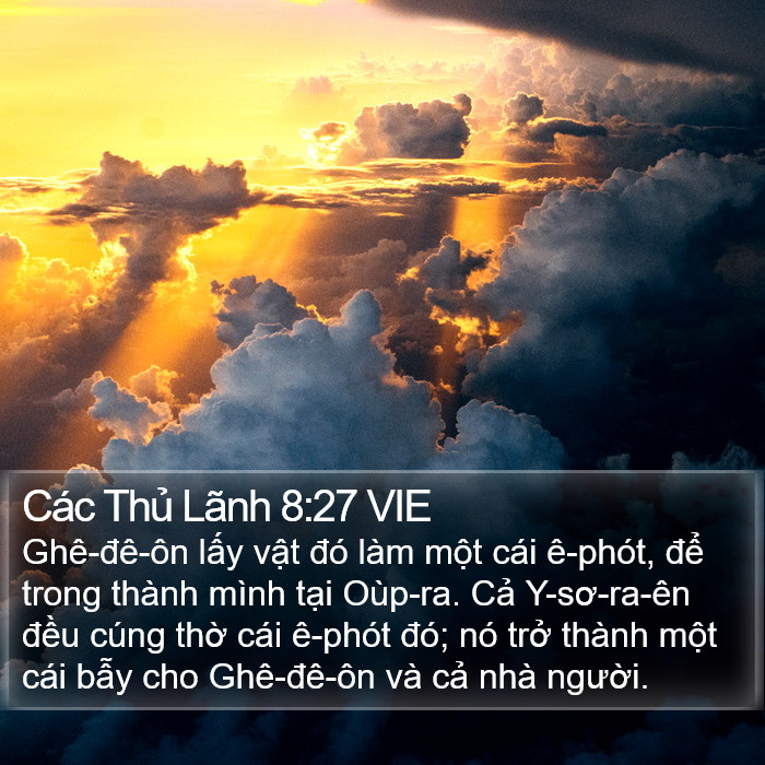 Các Thủ Lãnh 8:27 VIE Bible Study