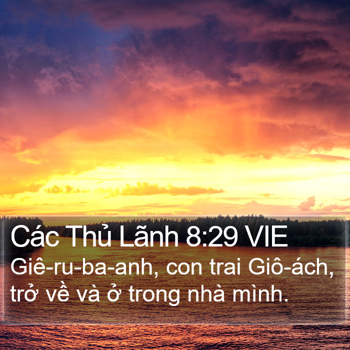 Các Thủ Lãnh 8:29 VIE Bible Study