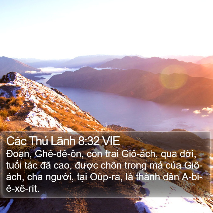 Các Thủ Lãnh 8:32 VIE Bible Study