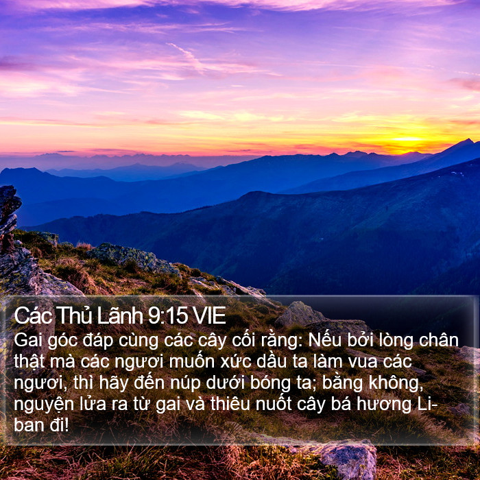 Các Thủ Lãnh 9:15 VIE Bible Study