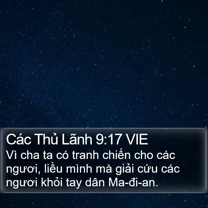 Các Thủ Lãnh 9:17 VIE Bible Study