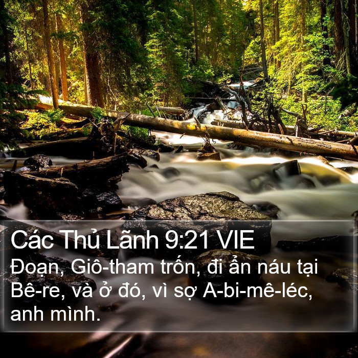 Các Thủ Lãnh 9:21 VIE Bible Study