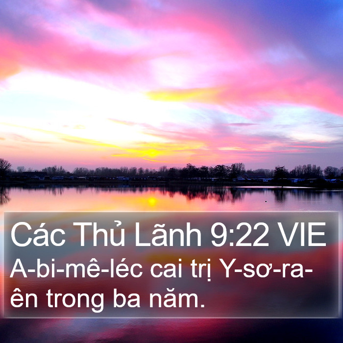 Các Thủ Lãnh 9:22 VIE Bible Study