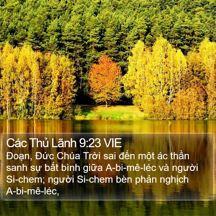 Các Thủ Lãnh 9:23 VIE Bible Study
