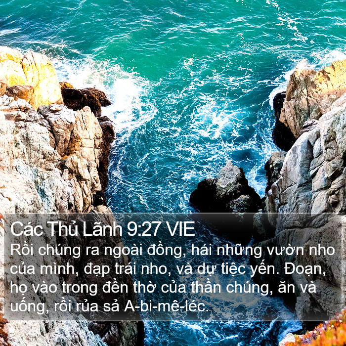 Các Thủ Lãnh 9:27 VIE Bible Study