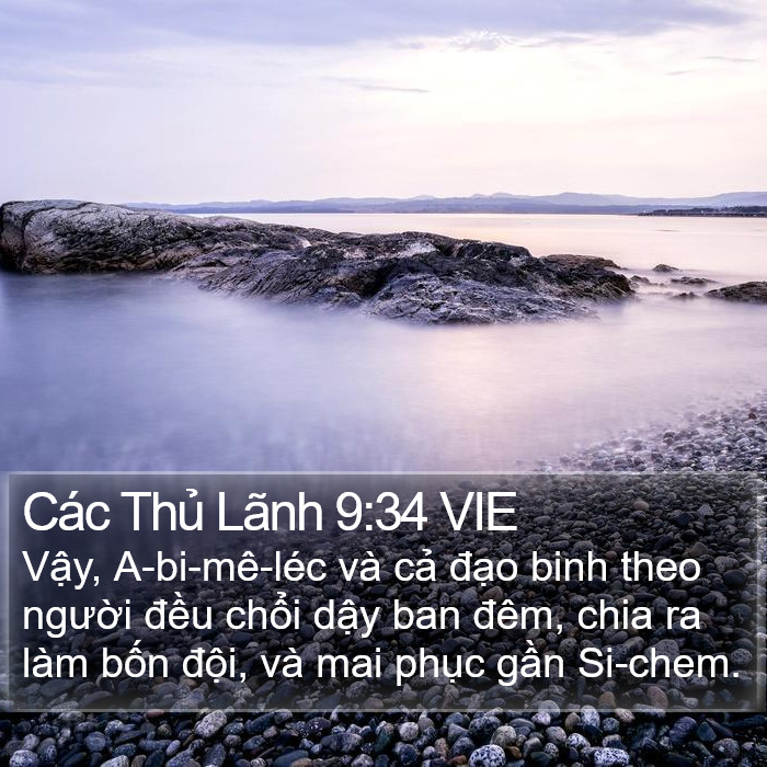 Các Thủ Lãnh 9:34 VIE Bible Study