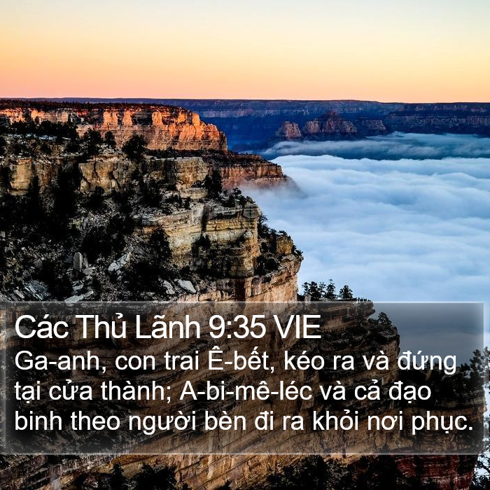 Các Thủ Lãnh 9:35 VIE Bible Study