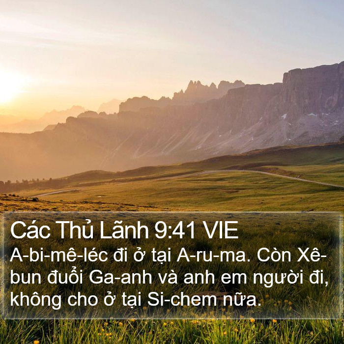 Các Thủ Lãnh 9:41 VIE Bible Study