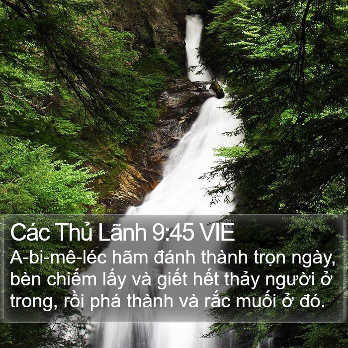 Các Thủ Lãnh 9:45 VIE Bible Study