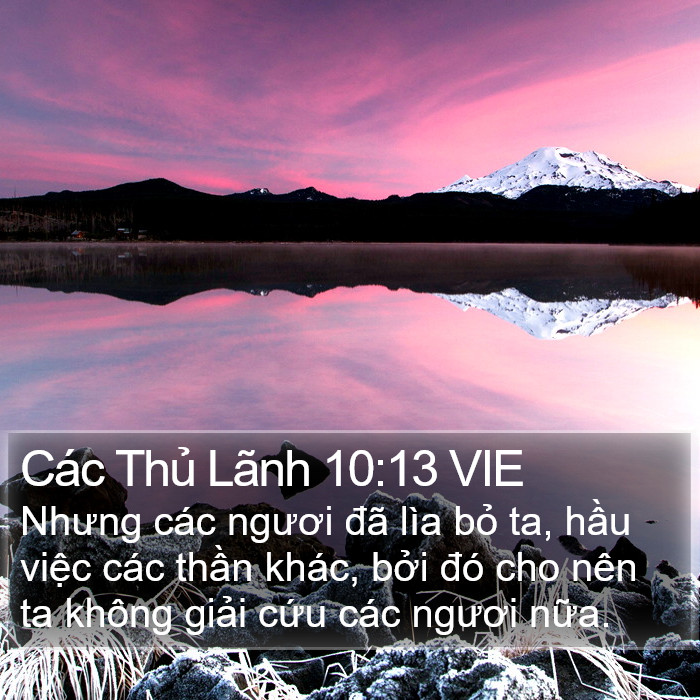 Các Thủ Lãnh 10:13 VIE Bible Study