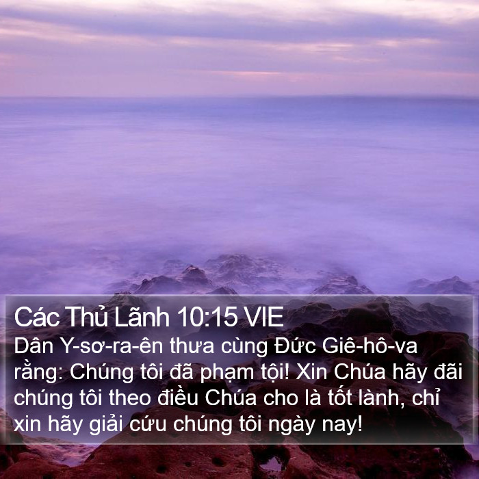 Các Thủ Lãnh 10:15 VIE Bible Study