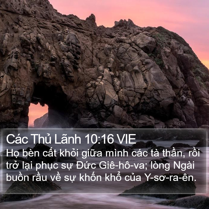 Các Thủ Lãnh 10:16 VIE Bible Study