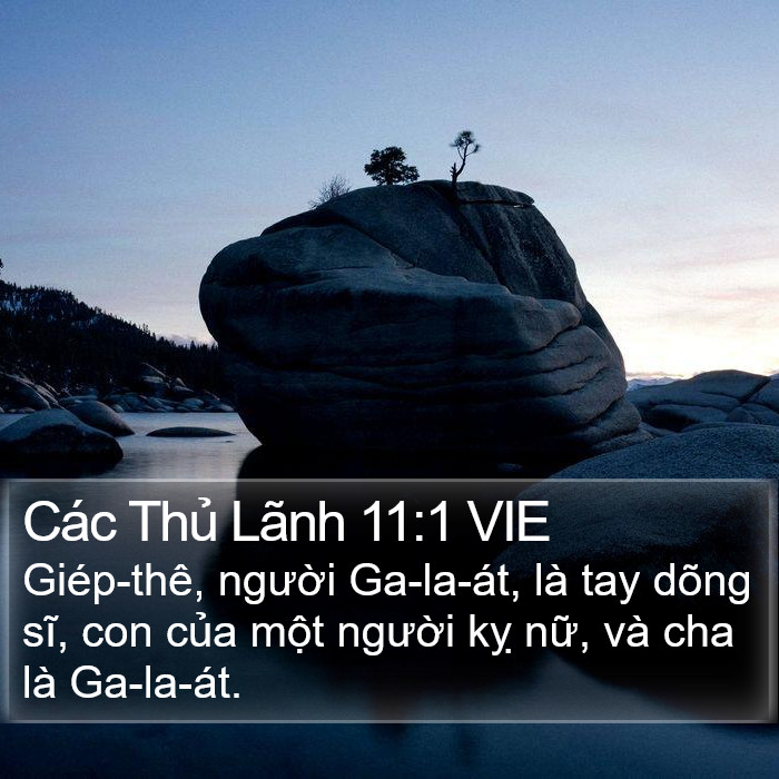 Các Thủ Lãnh 11:1 VIE Bible Study