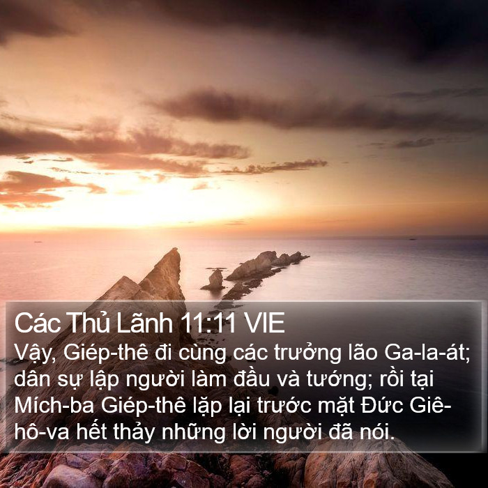 Các Thủ Lãnh 11:11 VIE Bible Study