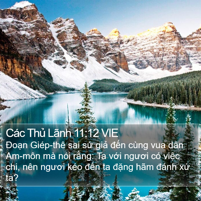 Các Thủ Lãnh 11:12 VIE Bible Study