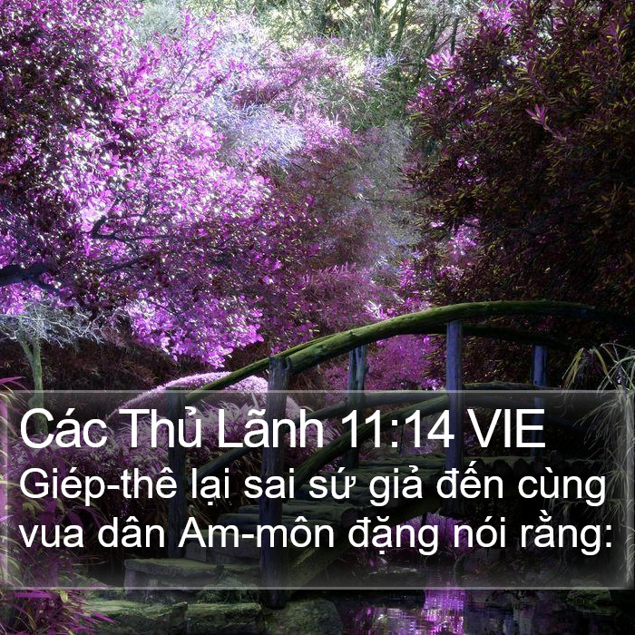 Các Thủ Lãnh 11:14 VIE Bible Study