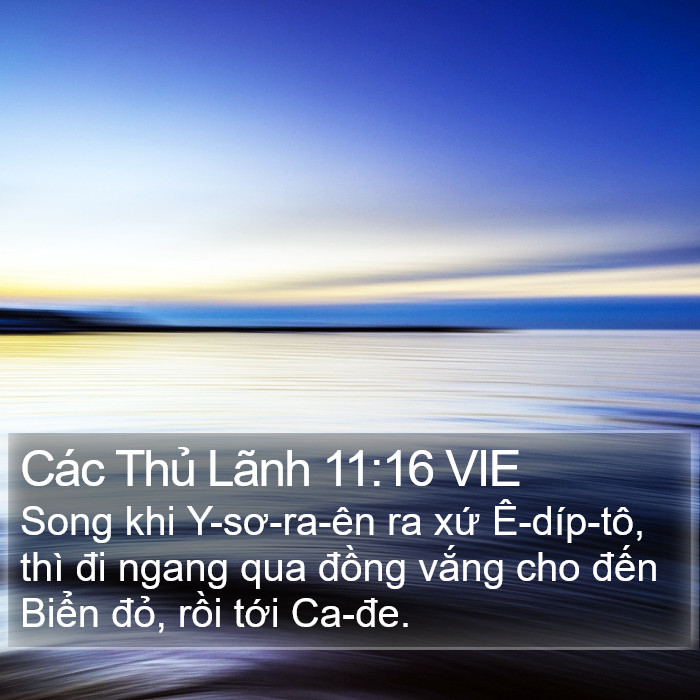 Các Thủ Lãnh 11:16 VIE Bible Study