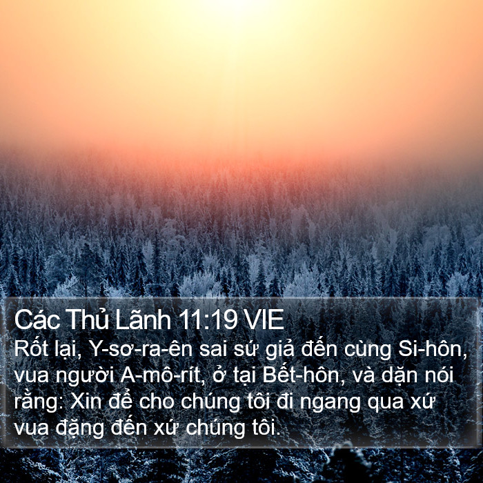 Các Thủ Lãnh 11:19 VIE Bible Study