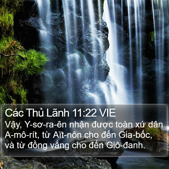 Các Thủ Lãnh 11:22 VIE Bible Study