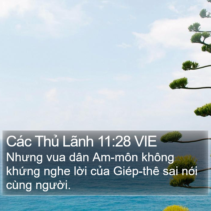 Các Thủ Lãnh 11:28 VIE Bible Study